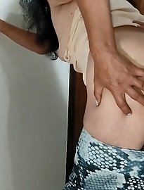 Elderly women indulging in pleasure