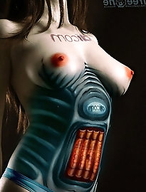 Topless g-i-l-f likes a tasty boner