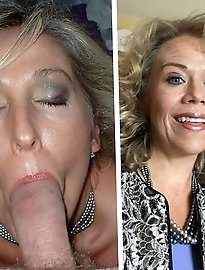 Older MILF with giant hooters