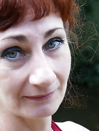 French older woman seems excited