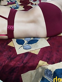 Mom In Skirt and Thigh Highs