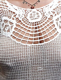 Aged mademoiselle takes off sexy panties