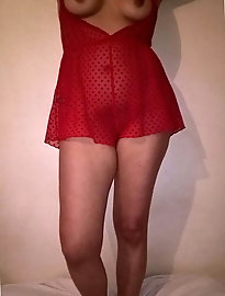 Awesome mature damsel is covered with semen