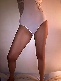 My beautiful hairy wife in bodysuit