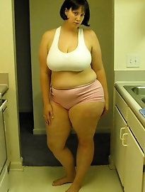 Lustful housewife gets nude